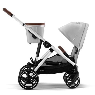 Cybex Travel System Coche GAZELLE SLV Lava Grey con Silla Nido Aton S2