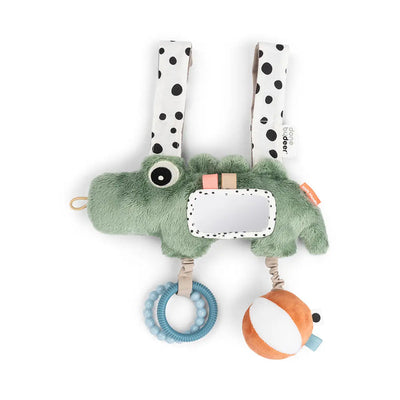 Done by Deer juguete de actividades para colgar - croco verde