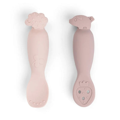 Done by Deer set de cucharas de aprendizaje - tiny farm rosa