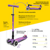 Micro Scooter Maxi Deluxe Plegable Led - Morado
