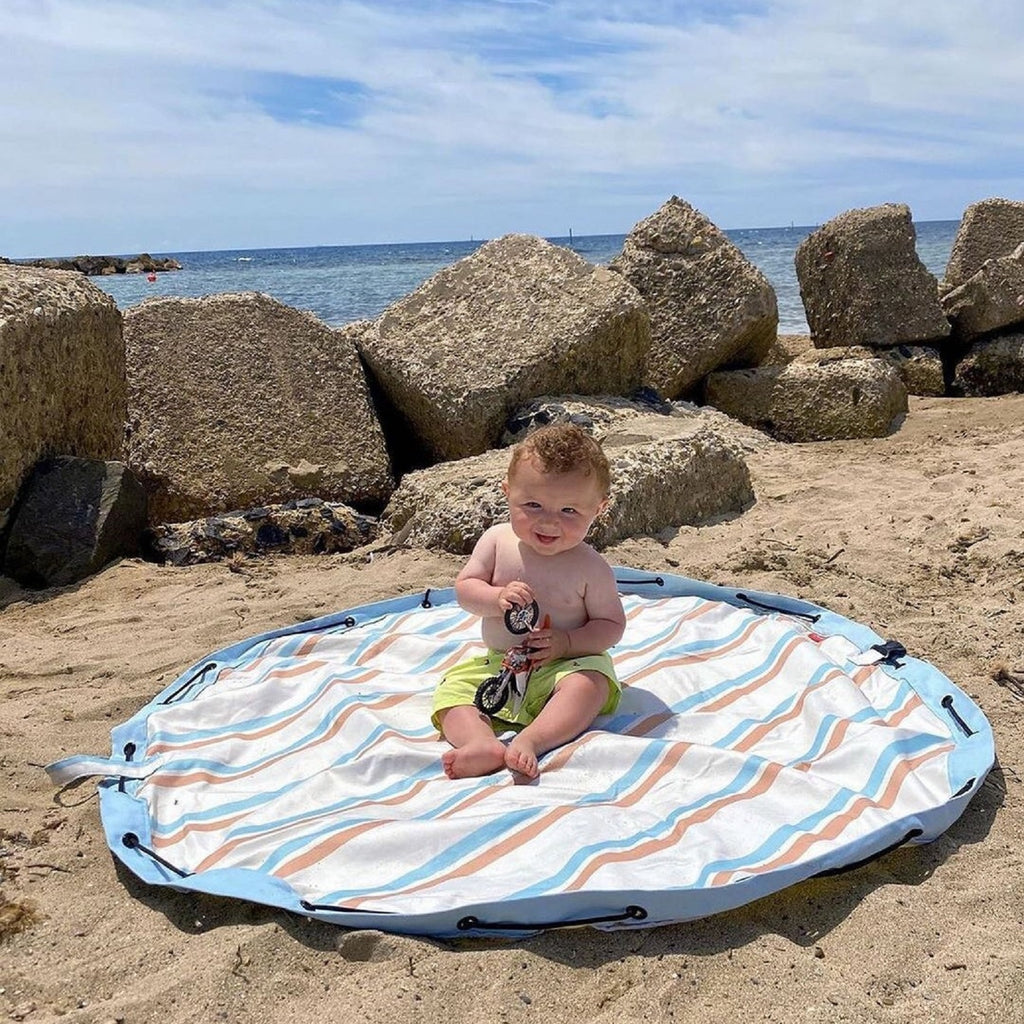 Play & Go Manta Outdoor y bolsa organizadora de juguetes - Rayas