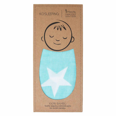 Presentación completa de la Manta Swaddle Kosleeping Bambú Verde con su diseño elegante y natural