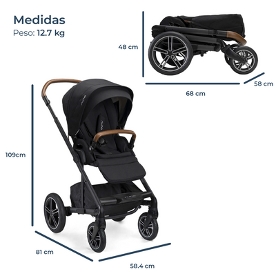 Nuna Coche de Paseo MIXX™ NEXT - Caviar