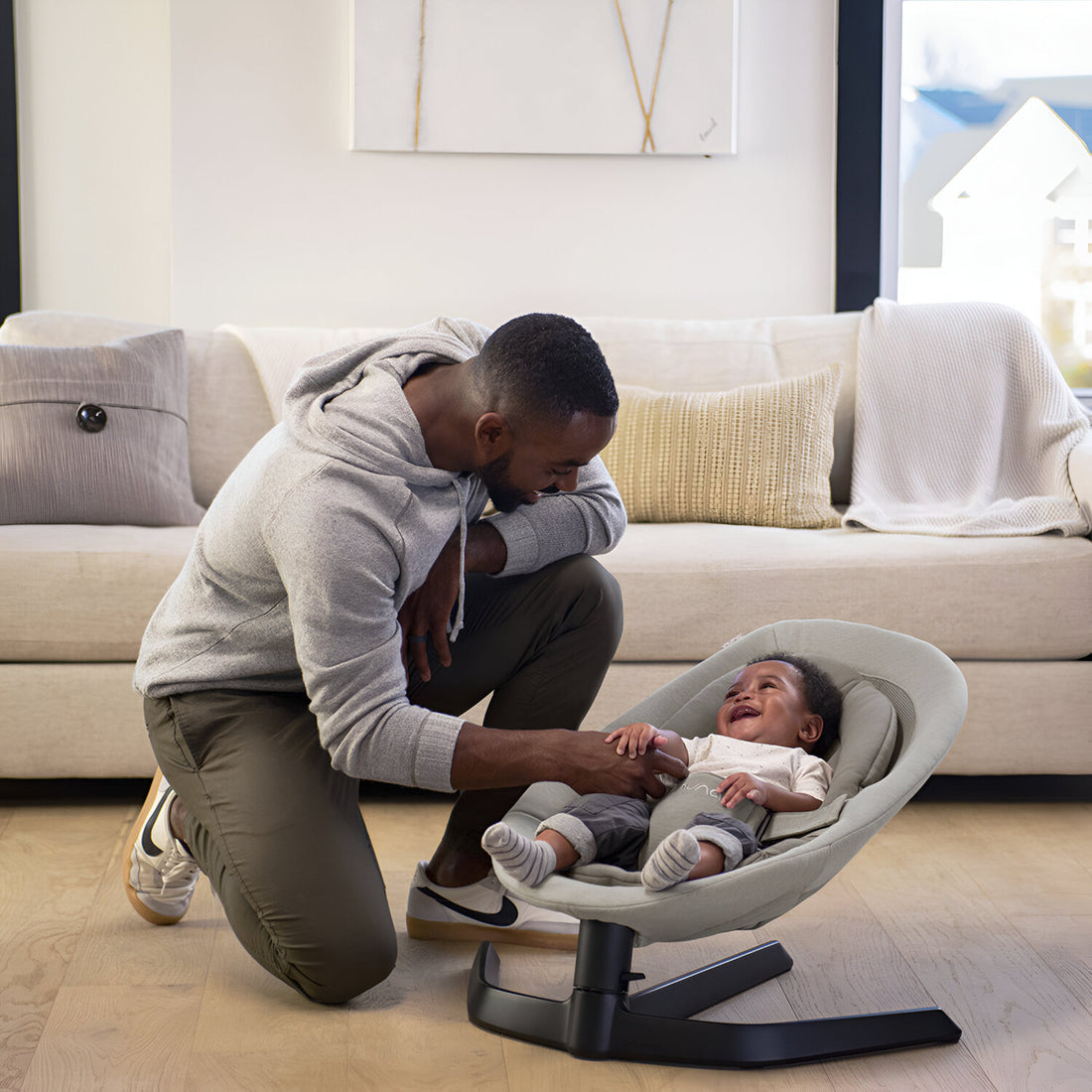 Nuna Baby Bouncer Leaf™ - Thunder
