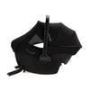 Vista silla auto grupo 0 Nuna Pipa URBN vista lateral con sistema  isofix a la vista y apota expansiva a la vista
