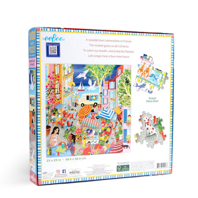 Eeboo Puzzle 1000 piezas - Mercado en Francia