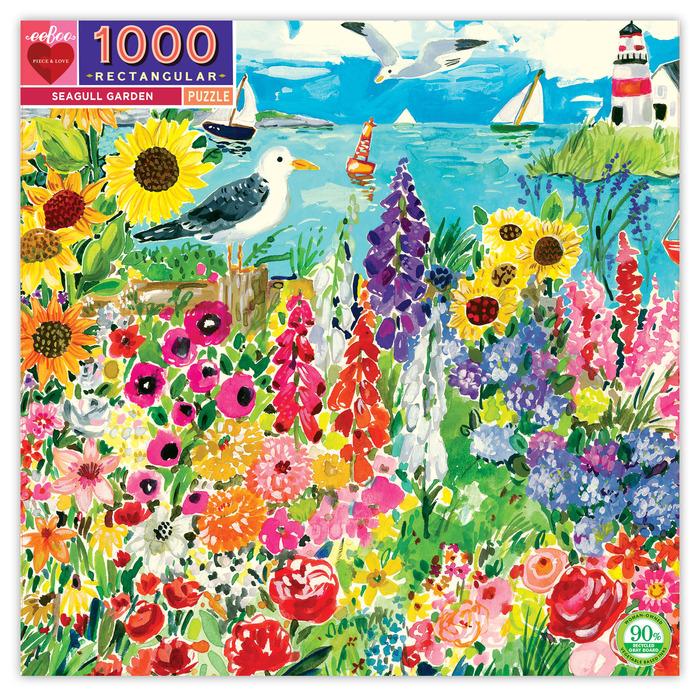 Eeboo Puzzle 1000 piezas - Jardín de gaviotas