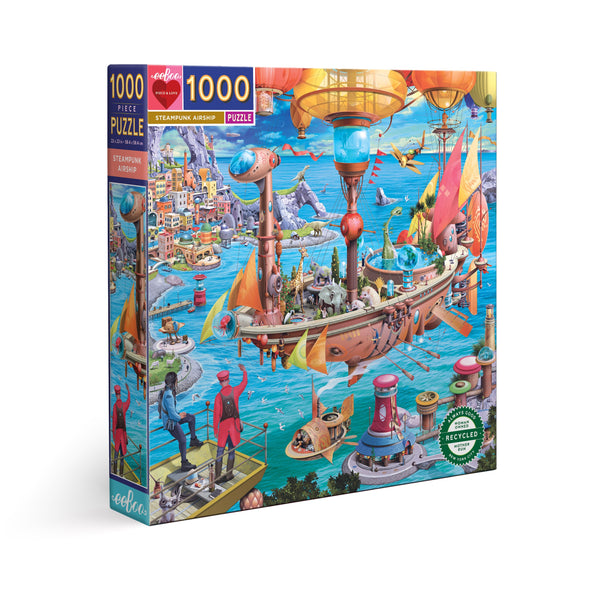 Eeboo Puzzle 1000 piezas - Steampunk Airship
