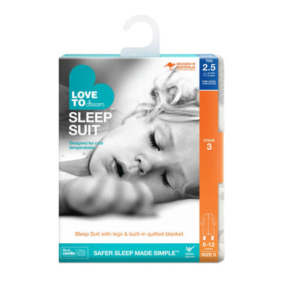 Love to Dream Etapa 3 Sleep Suit - TOG 2.5 - Moonlight White