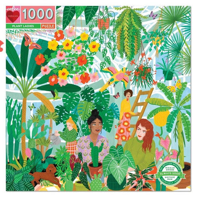 Puzzle entretenido_ 1000 piezas de plantas en blanca y augusto