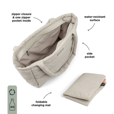 Done by Deer bolso tote acolchado - arena