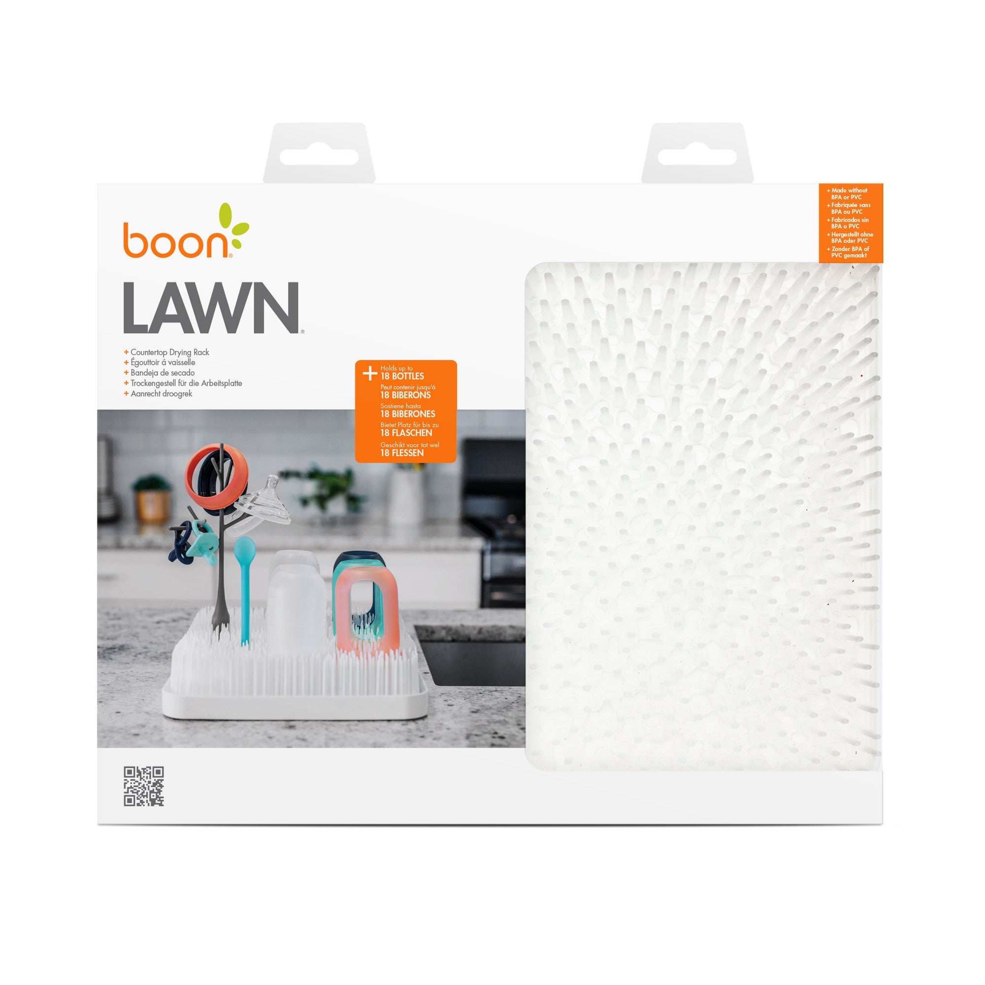 Boon Lawn Secador de mamaderas - Blanco