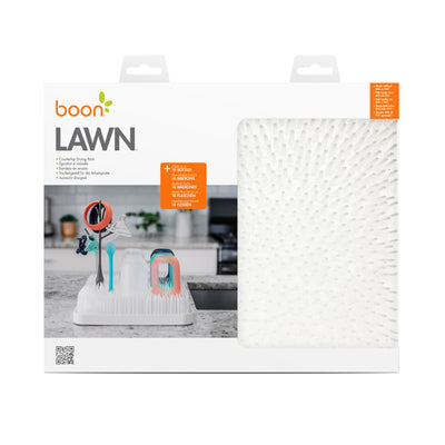 Boon Lawn Secador de Mamaderas Blanco, ideal para secar y organizar mamaderas y accesorios de lactancia.