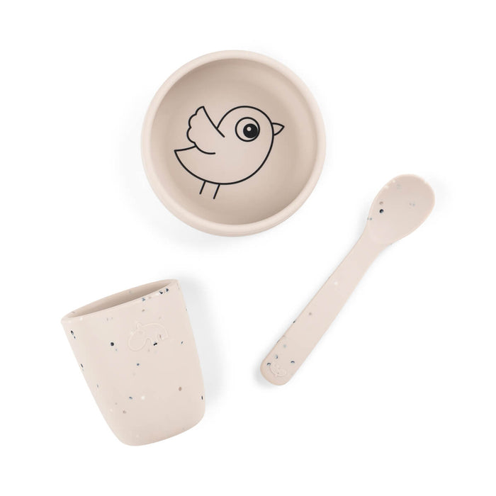 Set de primeras comidas de silicona Birdee arena