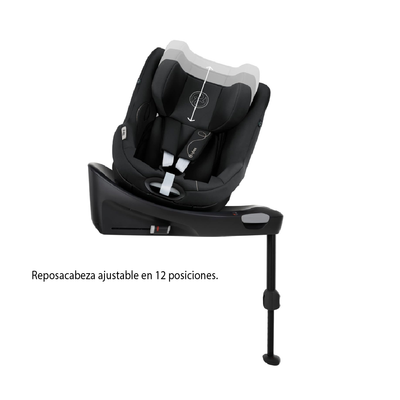 La Silla de Auto Sirona Gi I Size  tiene un mecanismo de rotación 360° permite colocar y retirar más cómodamente a tu hijo.