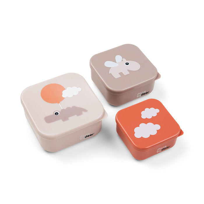 Done by Deer Set 3 cajas para snack - Happy clouds