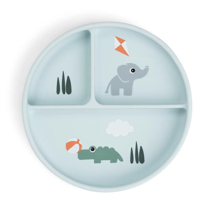 Done by Deer Plato Redondo compartimiento - tiny farm  azul