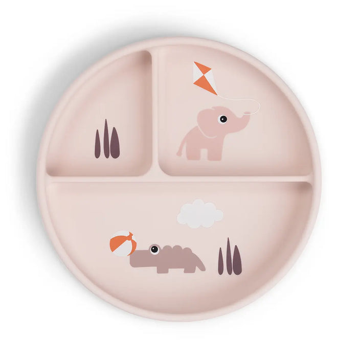 Done by Deer Plato Redondo compartimiento - tiny farm  rosa