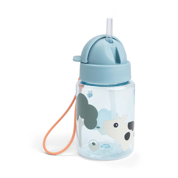 Done by Deer Botella para el agua 280 ml - tiny farm azul