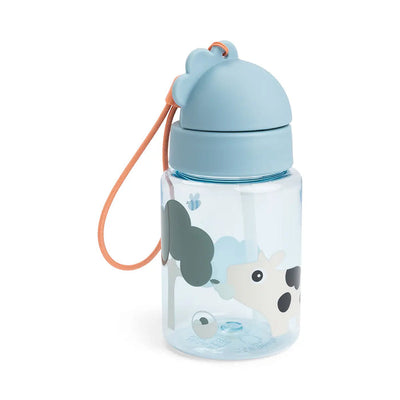 Done by Deer Botella para el agua 280 ml - tiny farm azul
