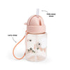 Done by Deer Botella para el agua 280 ml - tiny farm rosa