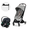 Cybex Travel System Coche ORFEO Lava Grey con Silla Nido Aton S2