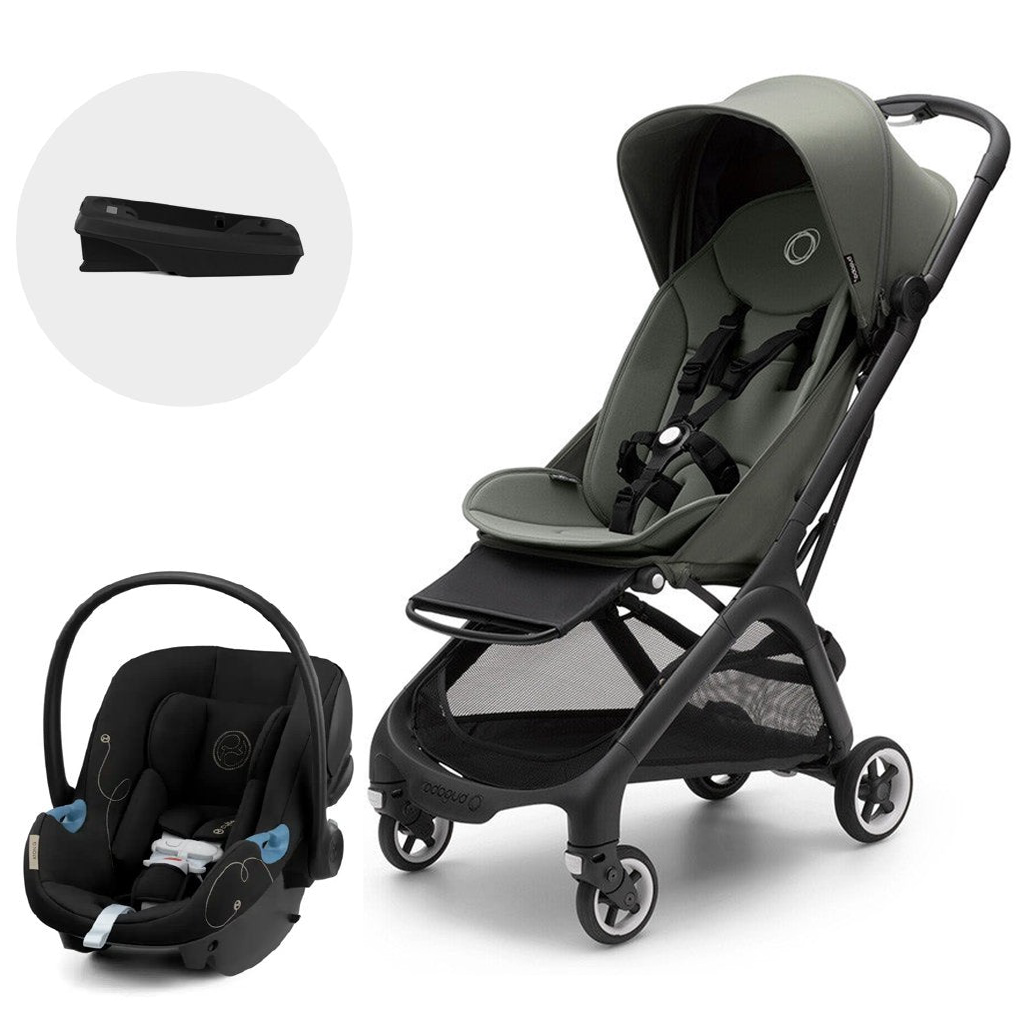 Travel System Coche Bugaboo BUTTERFLY Verde con Silla Nido ATON G
