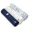 Aden and Anais Mantas 3 Pk Swaddle Bamboo - Stargaze