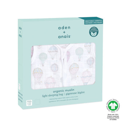 Aden and Anais Saco para Dormir Organico 1.0 TOG - Globos