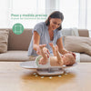 Balanza 2 en 1 Momcozy mostrando su diseño compacto y portátil para mediciones de peso y altura seguras y fáciles.