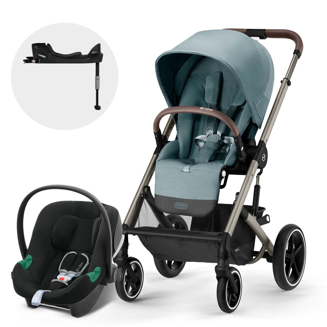 Cybex Travel System Coche BALIOS S LUX 3.0 Azul con Silla  Aton B2