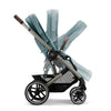 Cybex Travel System Coche Balios S Lux 3.0 azul con Silla Nido Aton S2