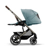 Cybex Travel System Coche Balios S Lux 3.0 azul con Silla Nido Aton S2