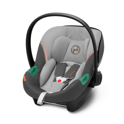 Cybex Travel System Coche BEEZY Lava Grey con Silla Nido Aton S2