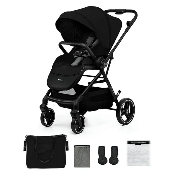 Coche de Paseo Aire Cabina Ultra compacto Negro