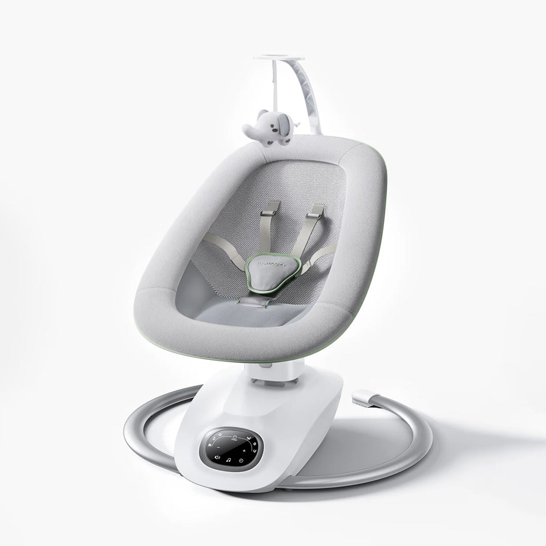 Momcozy CocoSway Columpio Eléctrico Bebé | Balanceo 3D, Seguro y Compacto
