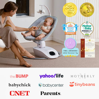 Momcozy CocoSway Columpio Eléctrico Bebé | Balanceo 3D, Seguro y Compacto