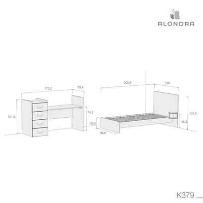 Alondra Cuna Convertible Zero Joy 60X120
