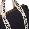 Childhome Bolso Mommy Bag Signature Canvas - Negro