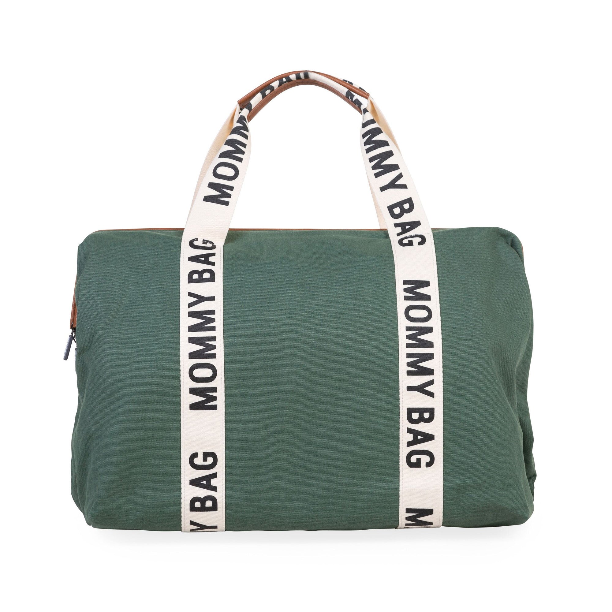 Childhome Bolso Mommy Bag Signature Canvas - Verde