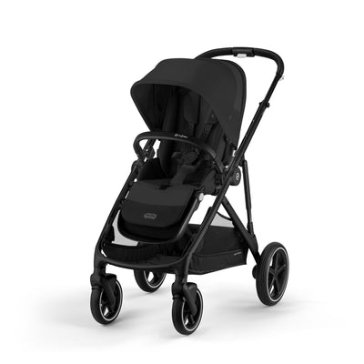 Cybex Travel System Coche GAZELLE BLK Moon Black con Silla Nido Aton S2