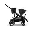 Cybex Travel System Coche GAZELLE BLK Moon Black con Silla Nido Aton S2