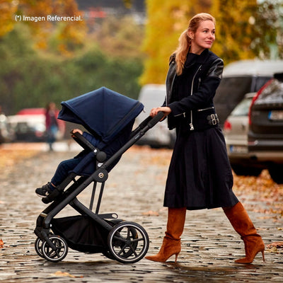 Cybex Travel System Coche Balios S Lux 3.0 negro con Silla Nido