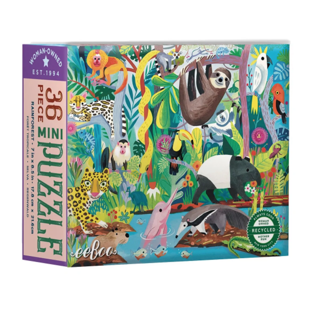 Eeboo Mini Puzzle 36 piezas Selva