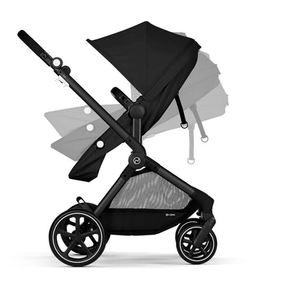 Cybex Travel System Coche EOS LUX BLK Negro con Aton G