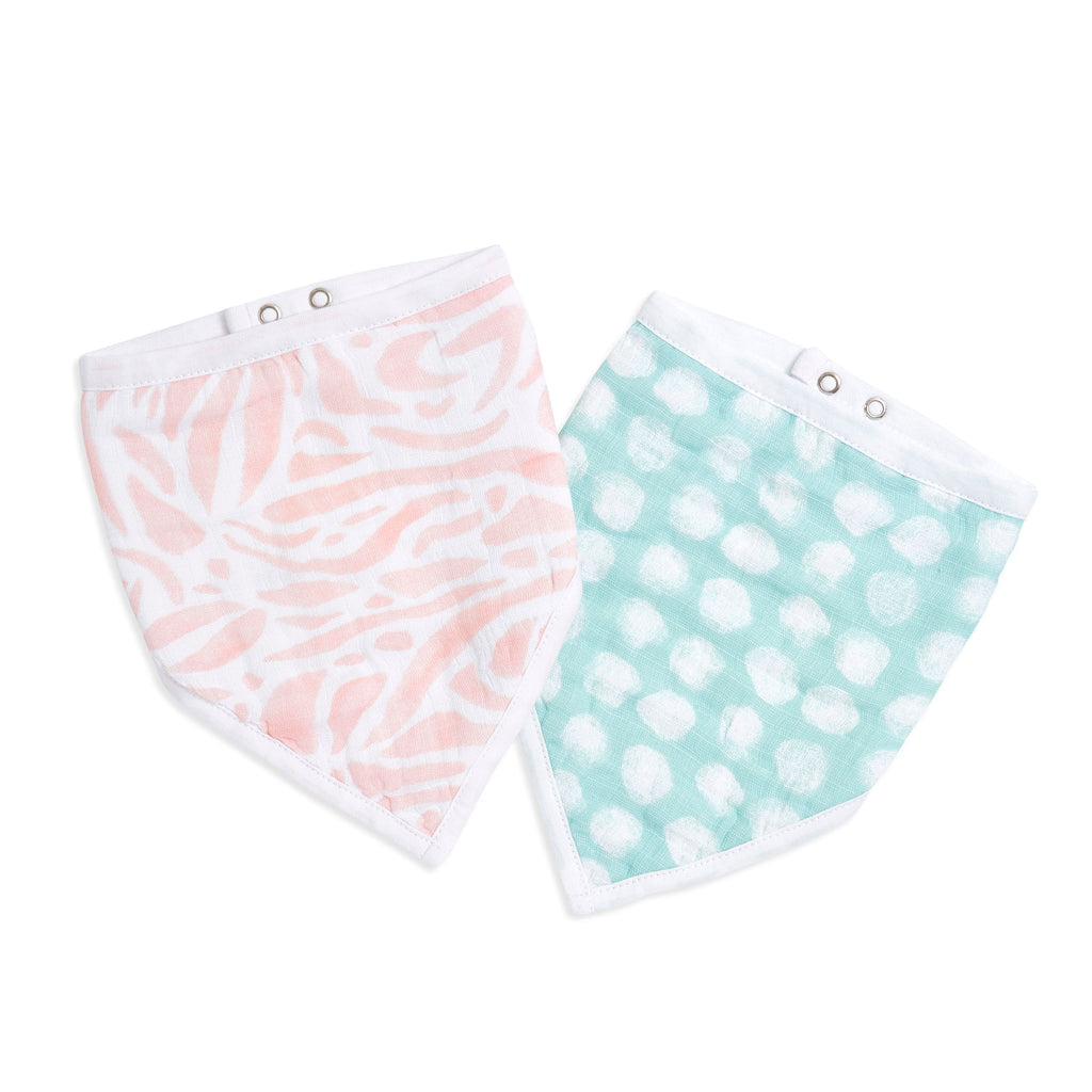 Aden and Anais Bandana Babero 2 Pk - Tropicalia