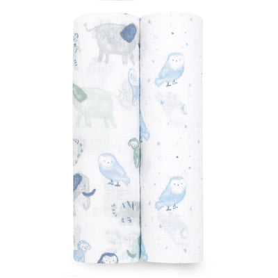 Aden and Anais Mantas 2 Pk Swaddle Clásica - Time to dream