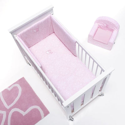 Alondra Protector Cuna 60x120 cm - Rosado