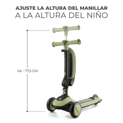 Kinderkraft Scooter 2 en 1 HALLEY - Verde