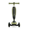 Scooter y bicicleta de balance Kinderkraft HALLEY 2 en 1 verde, ideal para niños pequeños.